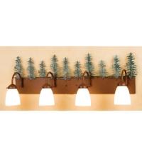 Meyda Black 29486 - 35"W Tall Pines 4 LT Vanity Light