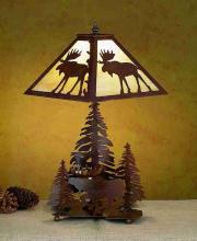 Meyda Black 29575 - 21"H Lone Moose Table Lamp