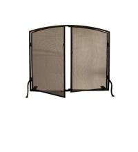 Meyda Black 29853 - 40"W X 32"H Prime Arched Fireplace Screen