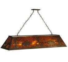 Meyda Black 30332 - 60"L Buffalo at Lake Oblong Pendant