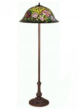 Meyda Black 30368 - 63"H Tiffany Rosebush Floor Lamp