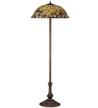 Meyda Black 30456 - 63"H Tiffany Fishscale Floor Lamp