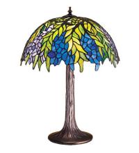 Meyda Black 30541 - 23"H Tiffany Honey Locust Table Lamp