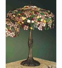 Meyda Black 31148 - 26" High Tiffany Cherry Blossom Table Lamp