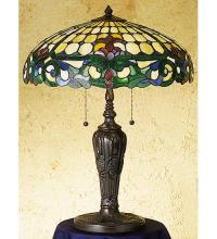 Meyda Black 31156 - 24"H Duffner & Kimberly Colonial Table Lamp