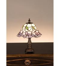 Meyda Black 31194 - 12" High Daffodil Bell Mini Lamp