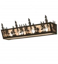 Meyda Black 31360 - 30" Wide Tall Pines Vanity Light