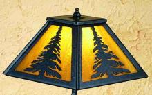 Meyda Black 31404 - 15" High Tall Pines Mini Lamp