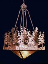 Meyda Black 32614 - 20" Square Pine Lake Inverted Pendant