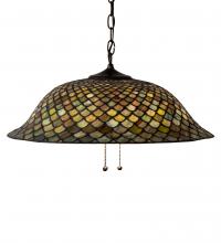 Meyda Black 36856 - 20" Wide Tiffany Fishscale Pendant