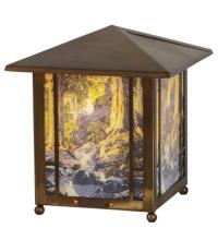 Meyda Black 37476 - 13" High Maxfield Parrish The Glen Lantern Accent Lamp