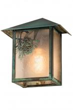 Meyda Black 41248 - 9"W Seneca Winter Pine Wall Sconce