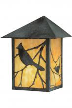 Meyda Black 41862 - 9"W Seneca Song Bird Wall Sconce