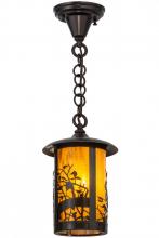 Meyda Black 44116 - 8"W Fulton Apple Branch Pendant