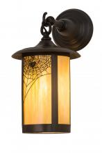 Meyda Black 44279 - 8"W Fulton Spider Web Hanging Wall Sconce