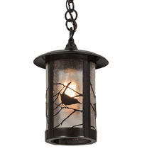 Meyda Black 44815 - 8" Wide Fulton Song Bird Pendant