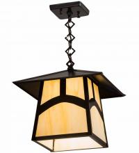 Meyda Black 45167 - 12" Square Stillwater Hill Top Pendant