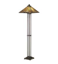 Meyda Black 48023 - 63"H Knotwork Mission Floor Lamp