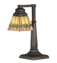 Meyda Black 48214 - 20"H Martini Mission Desk Lamp