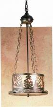 Meyda Black 48347 - 10" Wide Mountain Pine Inverted Pendant