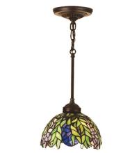 Meyda Black 48922 - 8"W Tiffany Honey Locust Mini Pendant