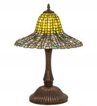 Meyda Black 49165 - 22" High Tiffany Bell Table Lamp