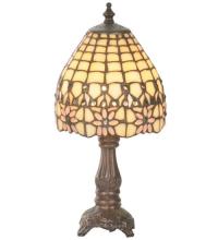 Meyda Black 49190 - 13"H Victorian Flourish Mini Lamp