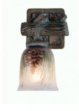 Meyda Black 49517 - 6" Wide Pinecone Hand Painted Wall Sconce