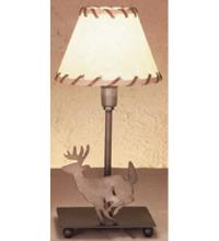 Meyda Black 49799 - 13"H Lone Deer Faux Leather Accent Lamp