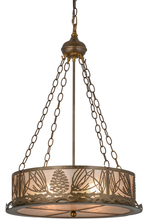 Meyda Black 50124 - 16" Wide Mountain Pine Inverted Pendant