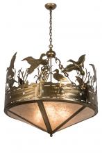 Meyda Black 50145 - 36"W Ducks in Flight Inverted Pendant