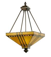 Meyda Black 50621 - 17" Square Prairie Corn Inverted Pendant