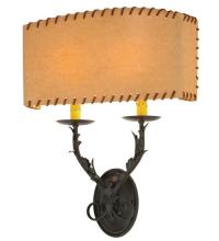 Meyda Black 50679 - 15"W Ranchero Wall Sconce