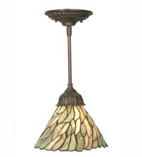 Meyda Black 50863 - 8"W Willow Jadestone Mini Pendant