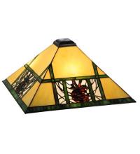 Meyda Black 50902 - 14" Square Pinecone Ridge Shade