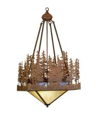 Meyda Black 50953 - 72"Sq Pine Lake Inverted Pendant