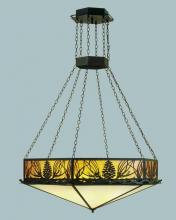 Meyda Black 48515 - 51" Wide Mountain Pine Inverted Pendant