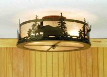 Meyda Black 51095 - 18"W Moose at Dusk Flushmount