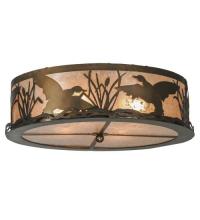 Meyda Black 51500 - 22"W Ducks in Flight Flushmount