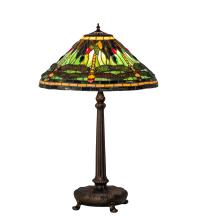 Meyda Black 52441 - 31" High Tiffany Dragonfly Table Lamp