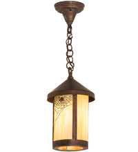 Meyda Black 54316 - 8" Wide Fulton Spider Web Ceiling Pendant