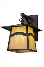 Meyda Black 54633 - 12"W Stillwater Mountain View Hanging Wall Sconce