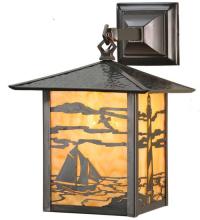 Meyda Black 63590 - 9"W Seneca Lighthouse Hanging Wall Sconce