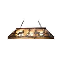 Meyda Black 65098 - 48"L Moose at Lake Oblong Pendant