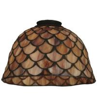 Meyda Black 65168 - 8" Wide Tiffany Fishscale Shade