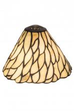 Meyda Black 65617 - 8"W Willow Jadestone Shade