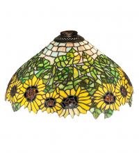 Meyda Black 65822 - 15" Wide Wild Sunflower Shade