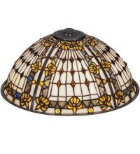 Meyda Black 66377 - 16"W Fleur-de-lis Shade