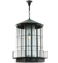 Meyda Black 66801 - 28.5"W Lighthouse Lantern Pendant