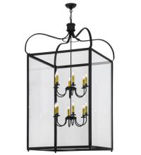 Meyda Black 67716 - 30"Sq Rennes 12 LT Pendant